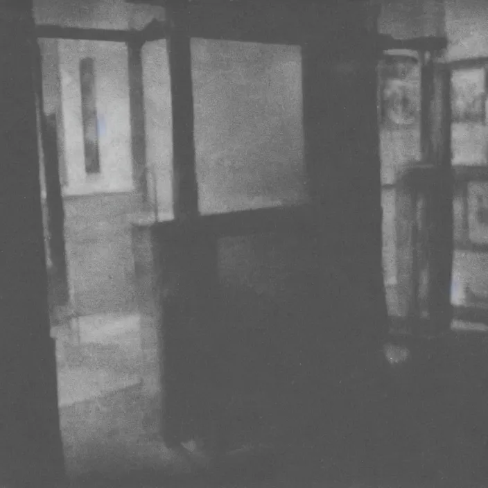 Image similar to an object on display in an ethnographic museum, film still, cinematic, out of focus, enhanced, 1 9 2 0 s, black and white, grain