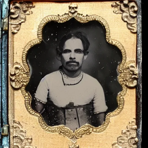 Image similar to tintype photo of a muppet