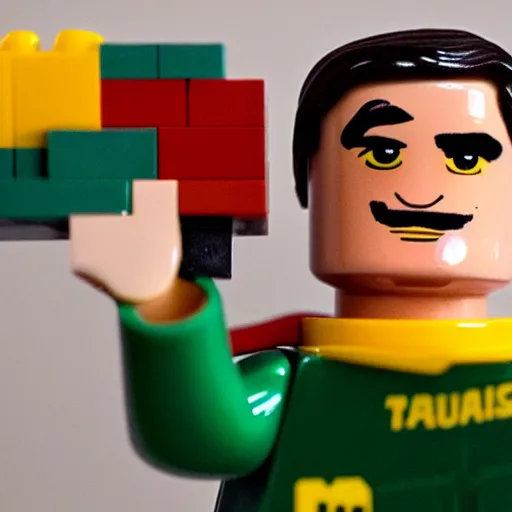 Prompt: jair bolsonaro as a lego figure