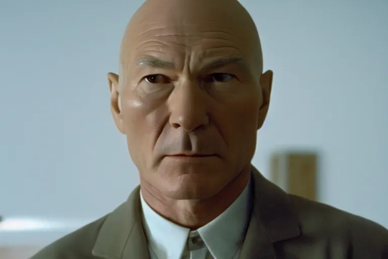 Image similar to film still patrick stewart in kill bill by tarantino, 8 k