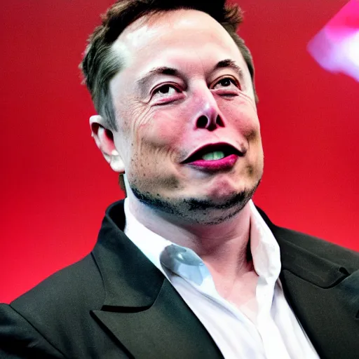 Prompt: elon musk with a byonic eye