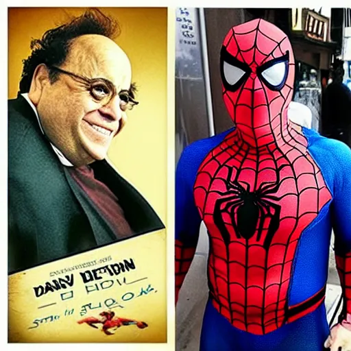 Image similar to “Danny Devito as Spider-Man”