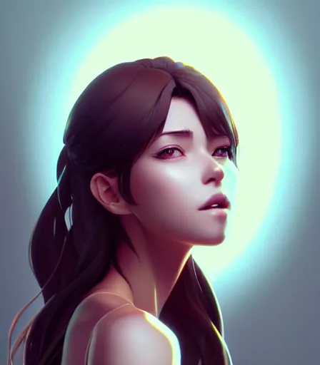 Image similar to drawing of a woman with a pretty face, a perfect body, wearing casual clothes, character design by charlie bowater, ross tran, artgerm, and makoto shinkai, detailed, soft lighting, rendered in octane