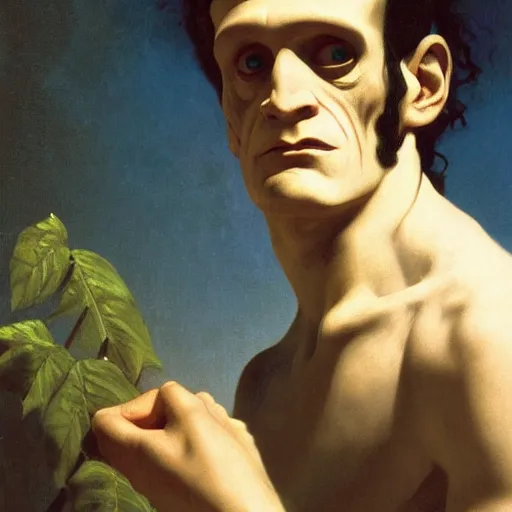 Image similar to painting of frankenstein in animal crossing. art by william adolphe bouguereau. during golden hour. extremely detailed. beautiful. 4 k. award - winning.