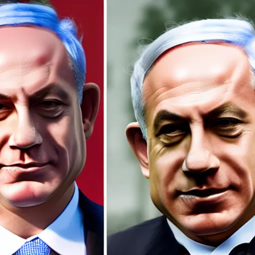 Prompt: benjamin netanyahu with a full beard