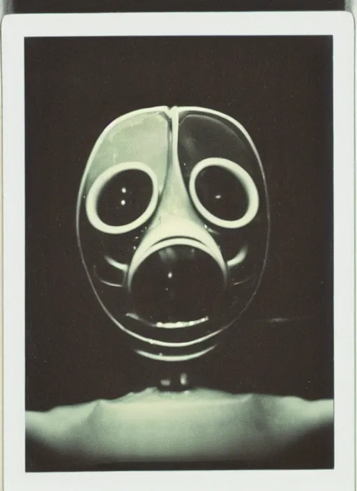 Image similar to vintage polaroid of a nightmarish mutated creature, studio lighting, from a 1 9 8 0 s japanese horror movie by chris cunningham