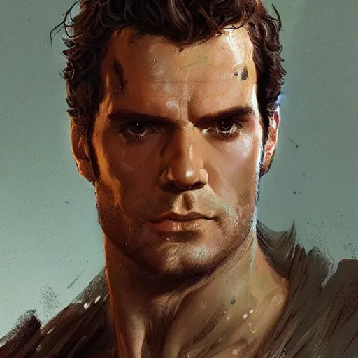 Image similar to portrait of a man by Greg Rutkowski, Henry Cavill as Jagged Fel from Star Wars Expanded Universe, scifi, highly detailed portrait, digital painting, artstation, concept art, smooth, sharp foccus ilustration, Artstation HQ