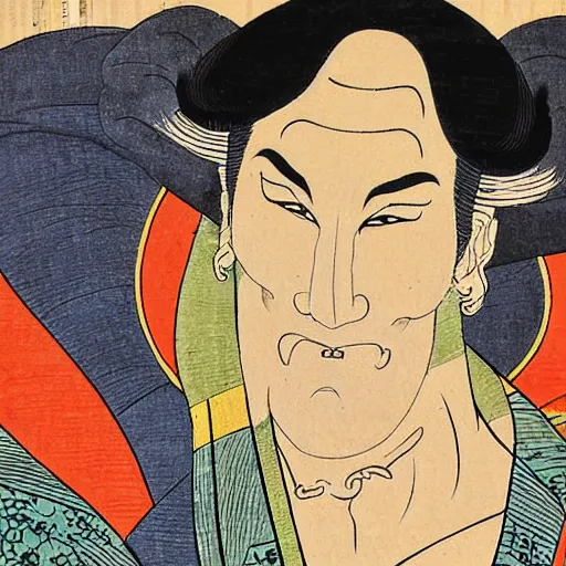 Prompt: detailed painting of Matthew McConaughey as a japanese oni kidomaru by utagawa kuniyoshi