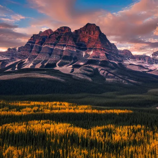 Image similar to a highly detailed photo of alberta wilderness at night, 4 k high - resolution photograph, ultra detail, hd photo