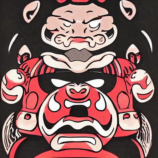 Prompt: Oni, Japanese style