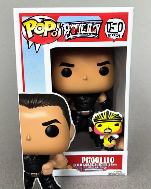 Image similar to Wrestler Funko Pop. Photographic, photography