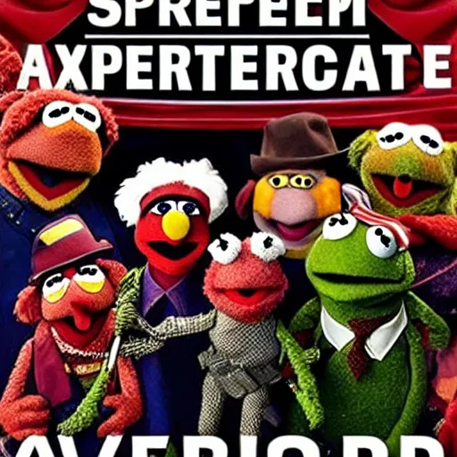 Image similar to muppet puppet special forces. epic action military vfx movie poster.