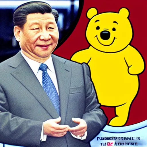 Image similar to chairman xi the pooh