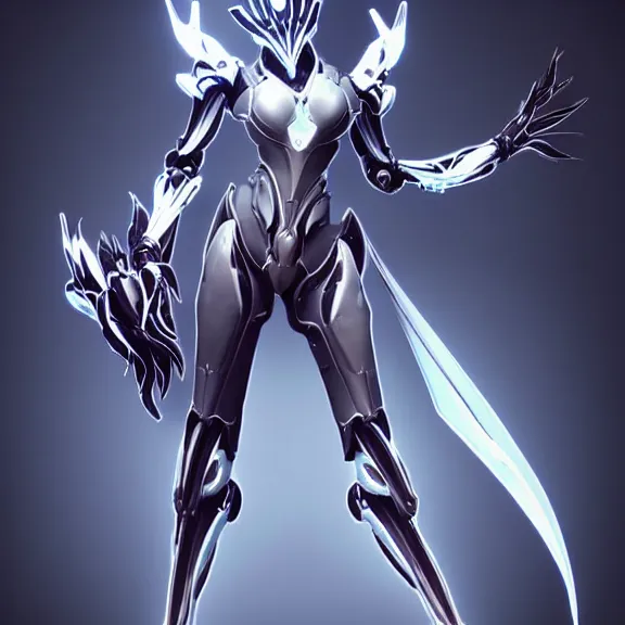 Image similar to exquisite cinematic full body shot of a beautiful saryn warframe, that's a giant beautiful stunning anthropomorphic robot female dragon with metal cat ears, posing elegantly, robot cat paws for feet, sharp claws, streamlined white armor, long elegant tail, two arms, two legs, long tail, detailed warframe fanart, destiny fanart, macro art, dragon art, furry art, realistic digital art, warframe art, Destiny art, furaffinity, DeviantArt, artstation, 3D realistic, 8k HD, octane render