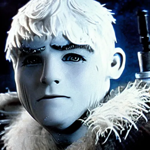 Prompt: a film still of jack frost in star wars 1 9 7 7 realistic, detailed, wearing suit