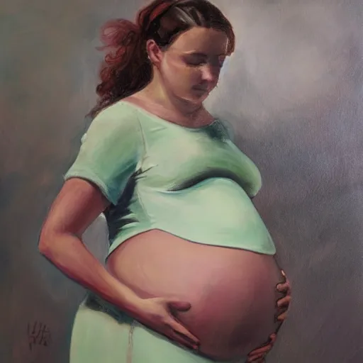 Image similar to a painting of pregnancy