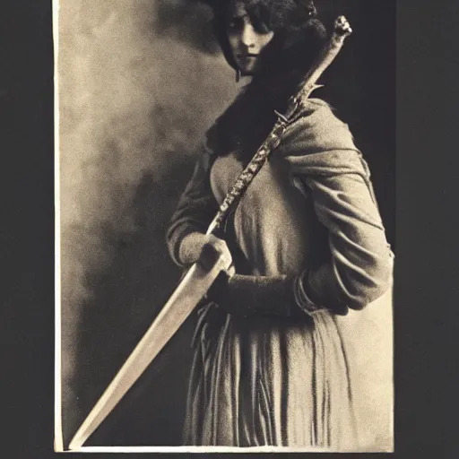 Prompt: a photo of a woman with a sword, concept art by edward steichen, featured on cg society, feminist art, masculine, art, academic art