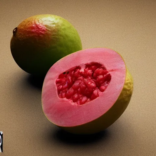 Prompt: half man half guava, Pixar render