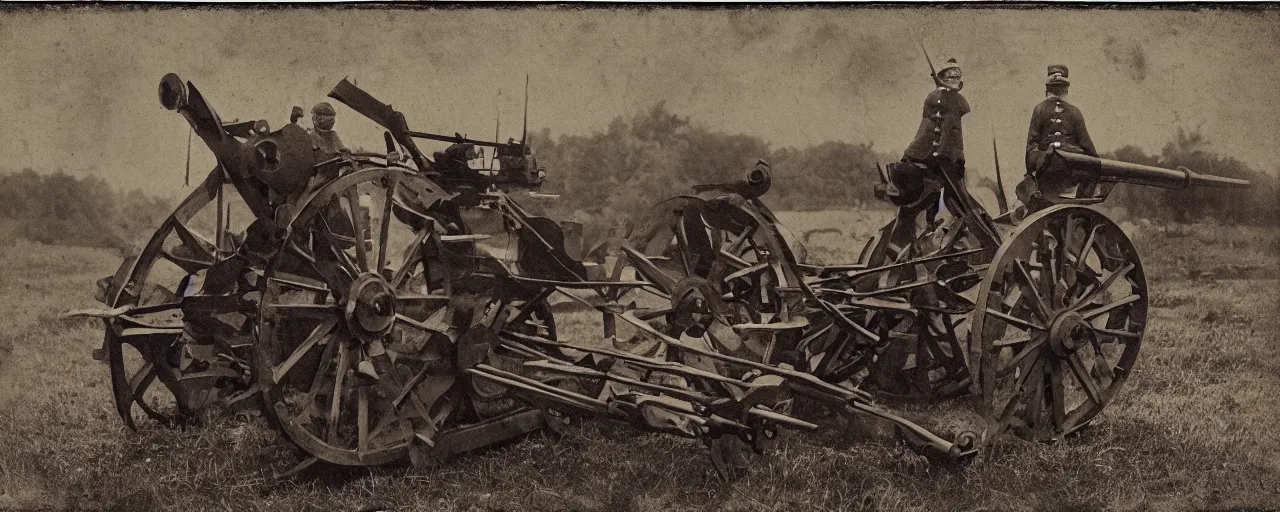 Image similar to spaghetti on top of a 6 - pounder cannon, american civil war, tintype, small details, intricate, 5 0 mm, cinematic lighting, photography, wes anderson, film, kodachrome