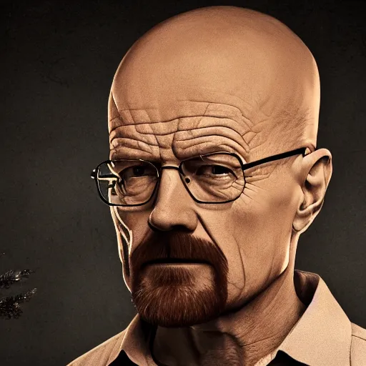 Prompt: Walter White but hes turned himself into a bee