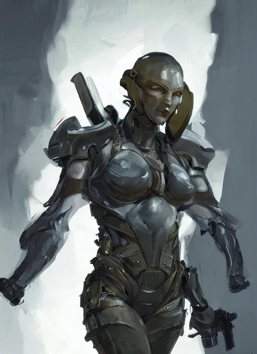 Prompt: a professional painting of a beautiful young female, clothed in stealth armor, military helmet, olive skin, long dark hair, beautiful bone structure, symmetrical facial features, intricate, elegant, digital painting, concept art, smooth, sharp focus, illustration, from Metal Gear, by Ruan Jia and Mandy Jurgens and Artgerm and William-Adolphe Bouguerea