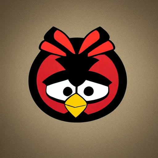 Image similar to the letter q in the style of angry birds app logo design