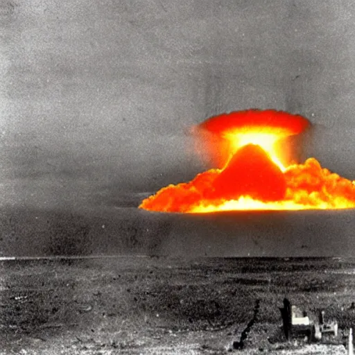 Image similar to first nanosecond of a nuclear explosion