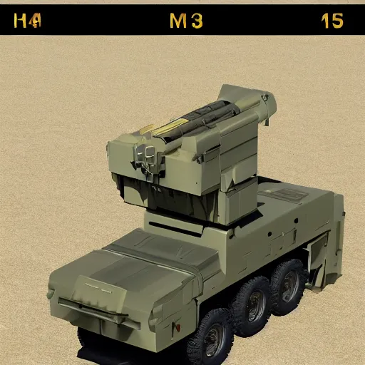 Image similar to m 1 4 2 high mobility artillery rocket system ( himars ), m 1 4 2 himars artstation