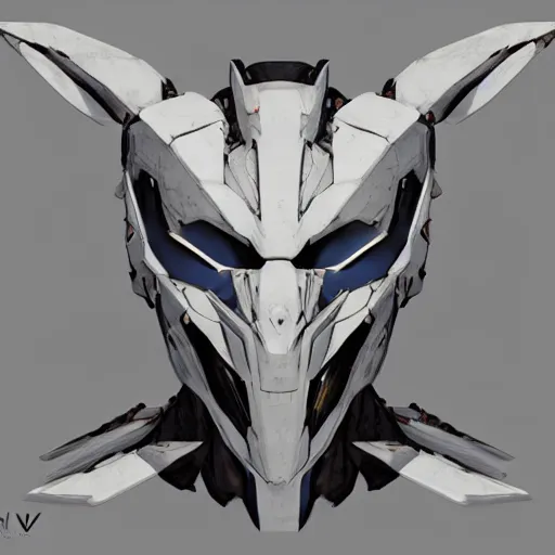 Prompt: very symmetrical!! ghost mask concept asset art from video game, by miguel angel martinez monje, by vitaly bulgarov, by yoji shinkawa, by joss nizzi, by shoji kawamori, horizon zero dawn, konami, mecha, deviantart, artstation, marmoset toolbag render, unreal engine