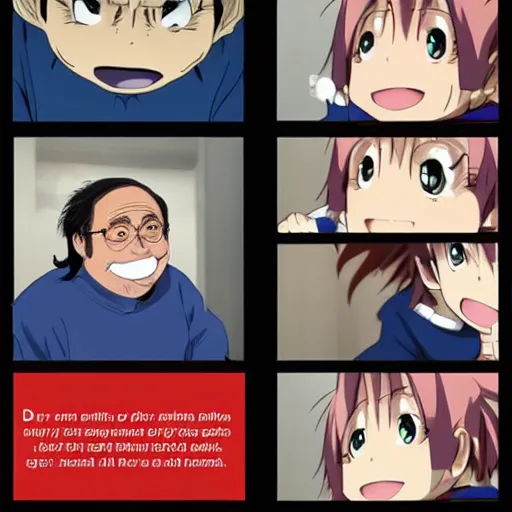 Image similar to Anime Danny Devito