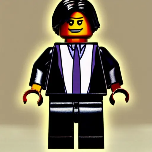 Prompt: john wick as a lego man