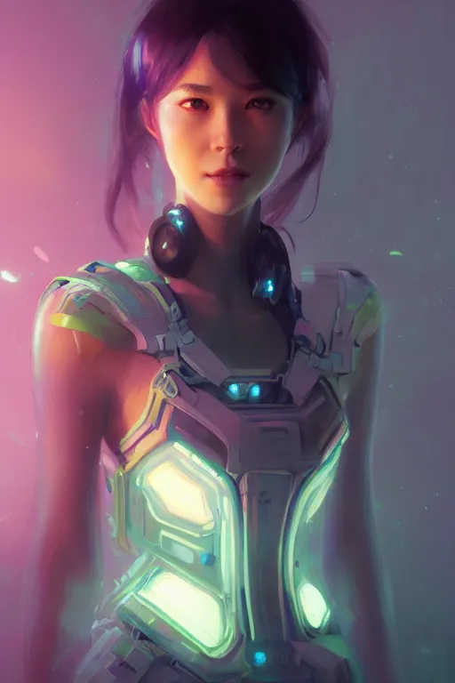 Image similar to portrait futuristic solider Girl, in future tokyo towertop, ssci-fi, fantasy, intricate, very very beautiful, elegant, human anatomy, neon light, highly detailed, digital painting, artstation, concept art, smooth, sharp focus, illustration, art by tian zi and craig mullins and WLOP and alphonse mucha