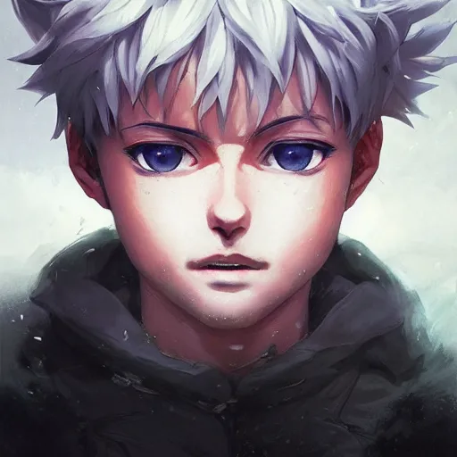 Prompt: killua zoldyck, detailed portrait, intricate complexity, by greg rutkowski, artgerm, ross tran, conrad roset, takato yomamoto, ilya kuvshinov. 4 k, beautiful, cinematic dramatic atmosphere