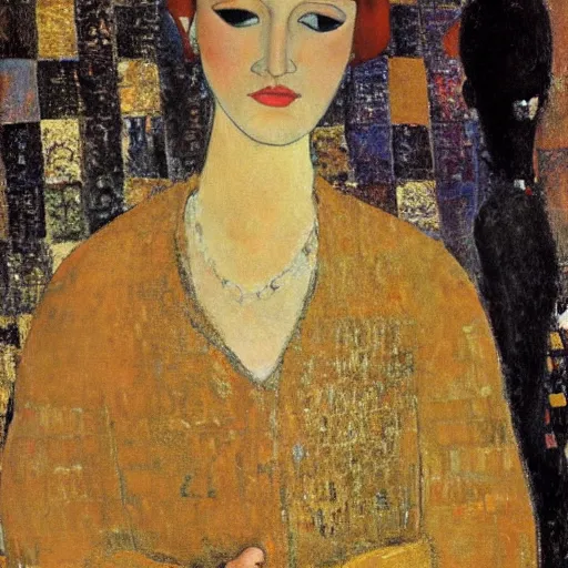 Image similar to anything, modigliani, klimt, whistler,