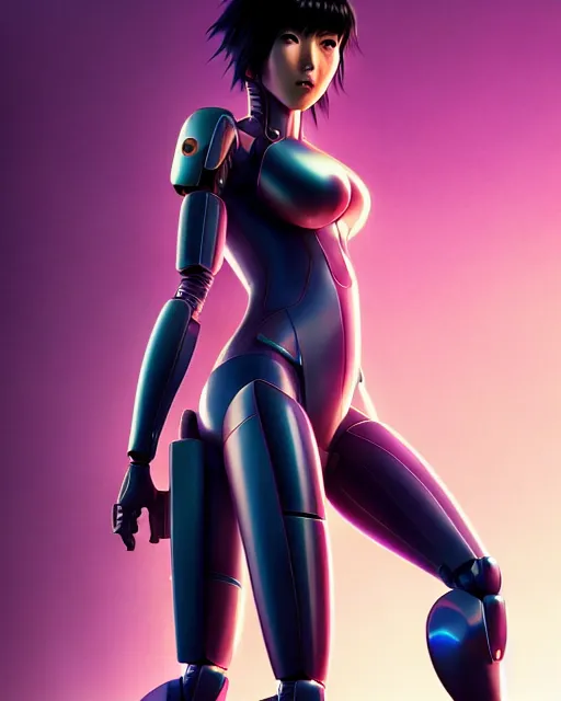 Image similar to weta disney pixar movie still portrait photo of motoko kusanagi ghost in the shell : : as cyborg woman by pixar : : by weta, wlop, ilya kuvshinov, rossdraws, artgerm, marvel, maxim cover, latex, octane render, sweaty, iridescent, bright morning, anime, liosh, mucha : :