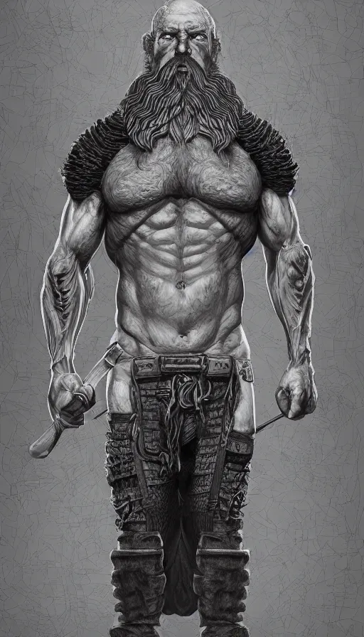 Image similar to the vlacksmith, very strong, muscular, big hammer, anvil, beard, cheeky, fame of thrones, fibonacci, sweat drops, intricate fashion clothing, insane, intricate, highly detailed, surrealistic, digital painting, artstation, concept art, smooth, sharp focus, illustration, Unreal Engine 5, 8K, art by artgerm and greg rutkowski and alphonse mucha