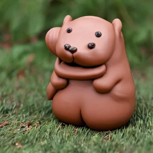 Image similar to cute clay beaver