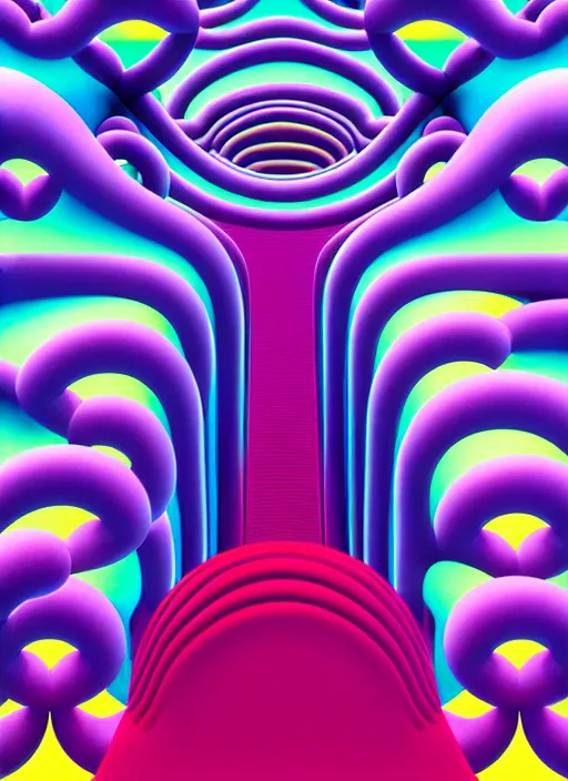 Image similar to abstract sculpture by shusei nagaoka, kaws, david rudnick, airbrush on canvas, 3 d, octane, vray, pastell colours, cell shaded, 8 k