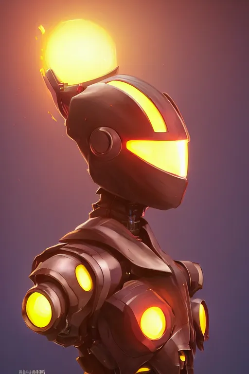 Image similar to epic mask helmet robot ninja portrait stylized as fornite style game design fanart by concept artist gervasio canda, behance hd by jesper ejsing, by rhads, makoto shinkai and lois van baarle, ilya kuvshinov, rossdraws global illumination radiating a glowing aura global illumination ray tracing hdr render in unreal engine 5