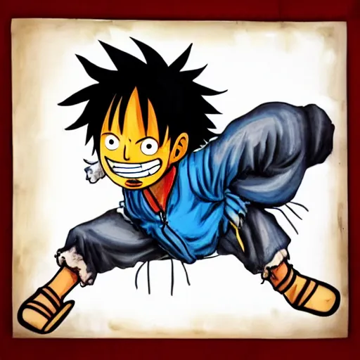 Image similar to luffy in spacecraft