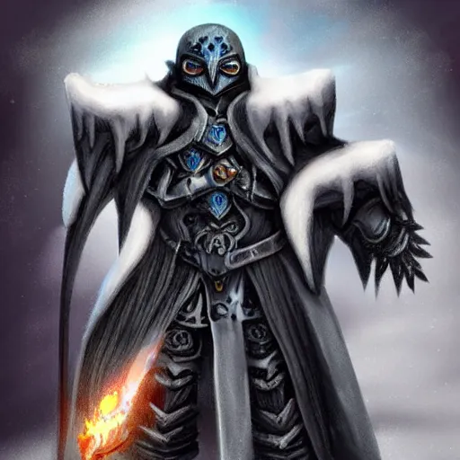 Image similar to the lich king meets pingu, claymotion