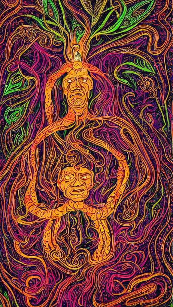 Prompt: the ayahuasca spirit, by amr elshamy