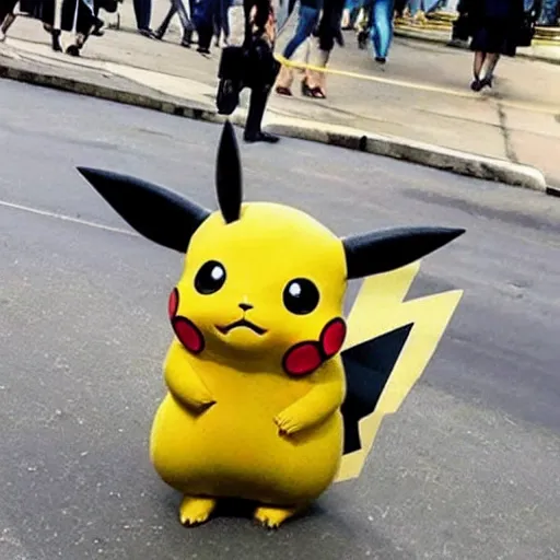 Image similar to photo of a pikachu with the face of emma watson