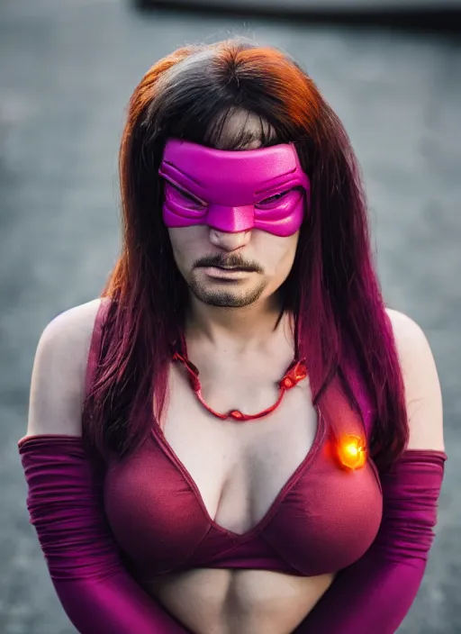 Image similar to portrait photo still of real life futurama character leela, cyclops, 8 k, 8 5 mm f 1. 8