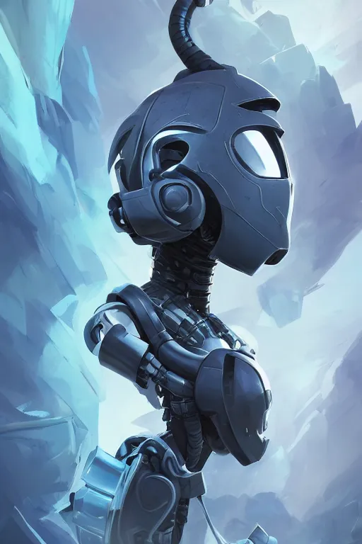 Image similar to epic mask helmet robot ninja portrait stylized as fornite style game design fanart by concept artist gervasio canda, behance hd by jesper ejsing, by rhads, makoto shinkai and lois van baarle, ilya kuvshinov, rossdraws global illumination radiating a glowing aura global illumination ray tracing hdr render in unreal engine 5