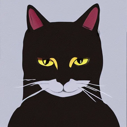 Image similar to a ninja that is a cat, portrait,