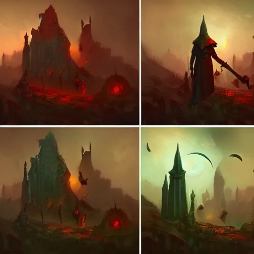 Image similar to adventure game npc by Marc simonetti, dark fantasy vampire world, inspired by Diablo concept art