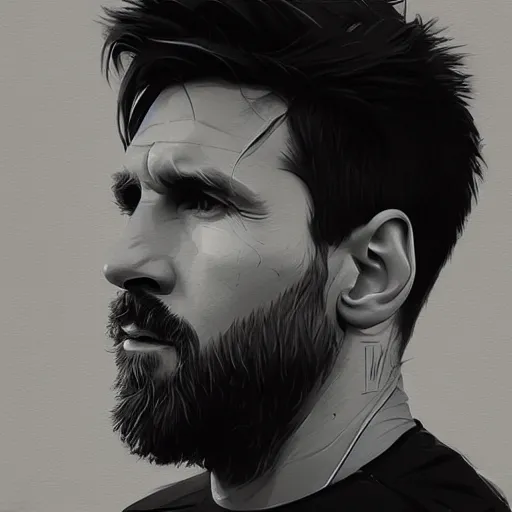 Prompt: Lionel Messi profile picture by Greg Rutkowski, Organic Painting , Matte Painting, geometric shapes, hard edges, street art, trending on the artstation:2 by Sachin Teng:4