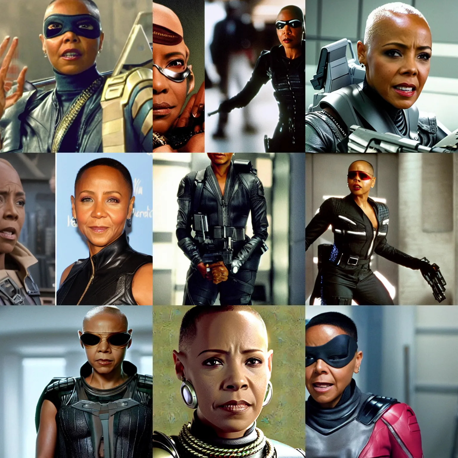 Prompt: Jada Smith as Nick Fury