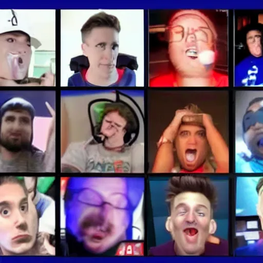 Prompt: Youtubers reacting to 9/11